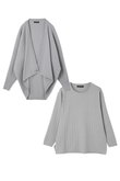 【limited set item】ハイテクワイドリブ　ニット+ボレロ レリル/lelill