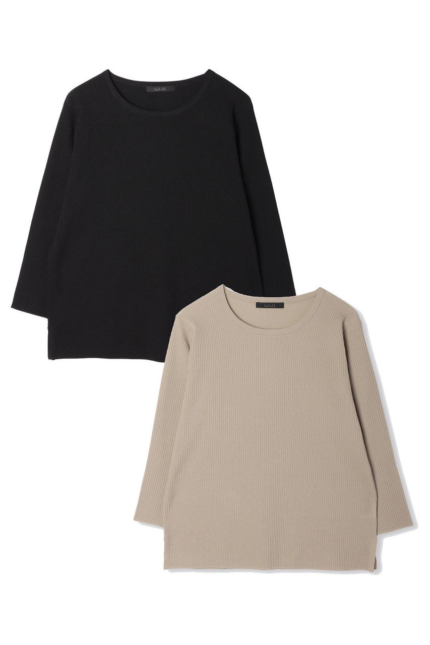 【limited set item】ハイテクリブニット 8分袖　2セット