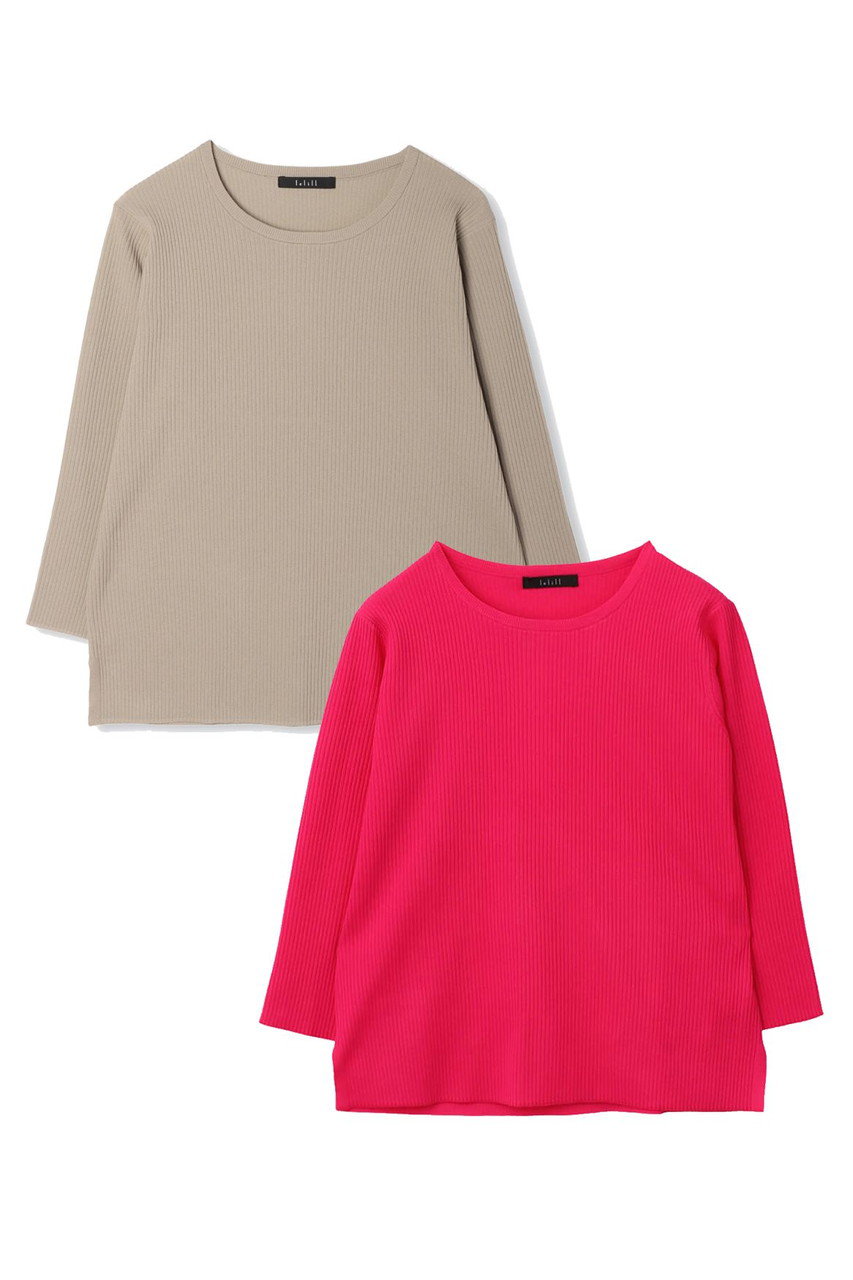 【limited set item】ハイテクリブニット 8分袖　2セット