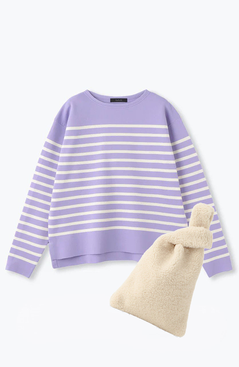 レリル/lelillの【limited set item】ハイテクボートニット + ボアバッグ(パープル/11586349)