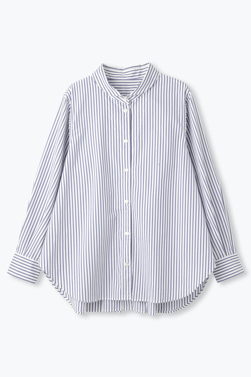 レリル/lelillの「ピマソロ」トラスタックバックオープンシャツ(ブルーストライプ/17611211)