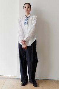 lelill(レリル)｜ピマソロ スプリットワイドシャツ/オフホワイト の