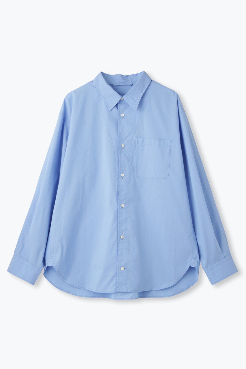 レリル/lelillのピマソロ スプリットワイドシャツ(サックス/17611251)