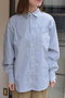 【予約販売】ピマソロ スプリットワイドシャツ レリル/lelill ブルーストライプ