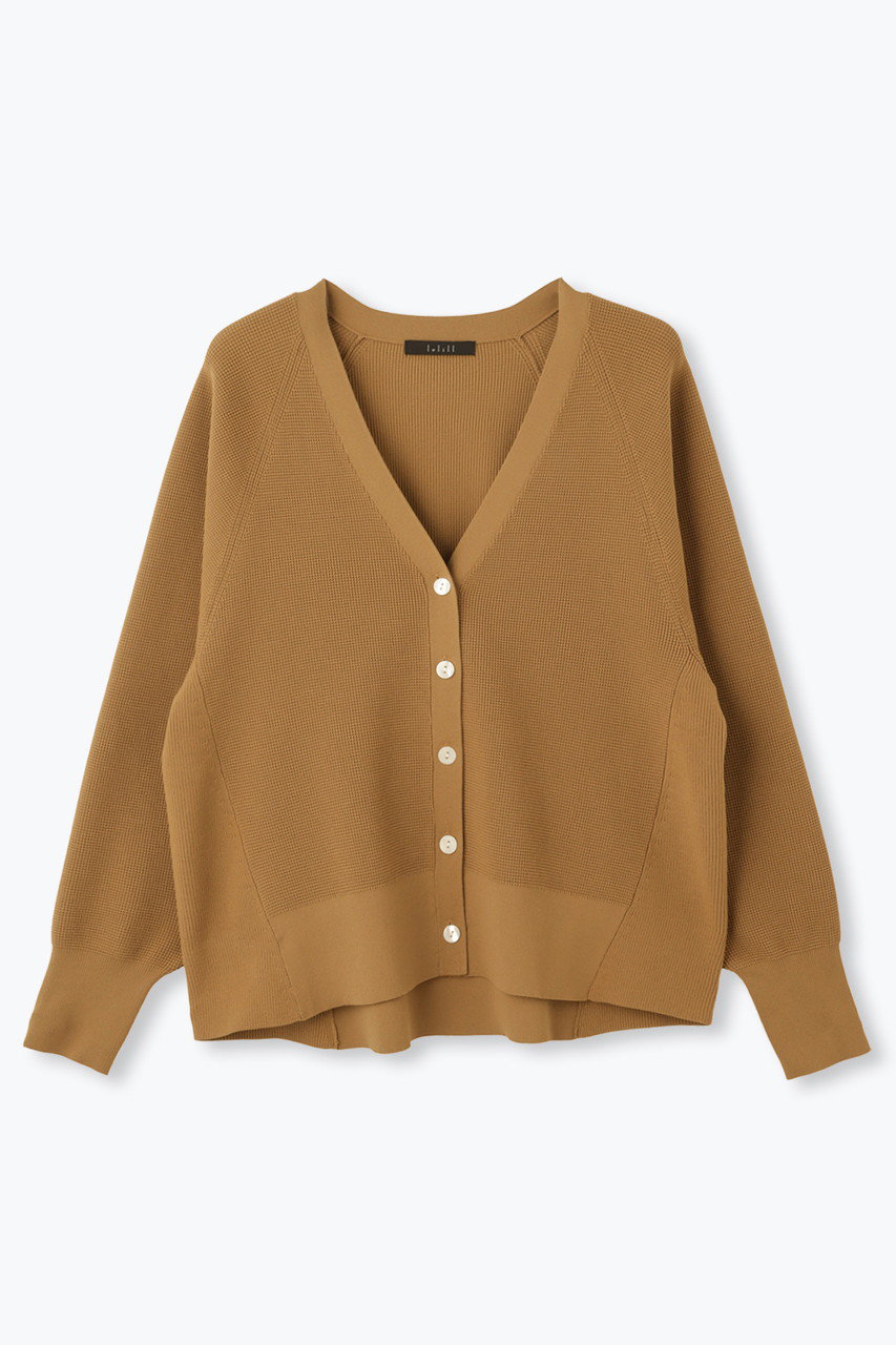 レリル/lelillのハイテクAラインワッフルカーディガン(タン/キャメル/11610413)