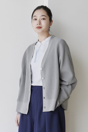 レリル/lelillのハイテクAラインワッフルカーディガン