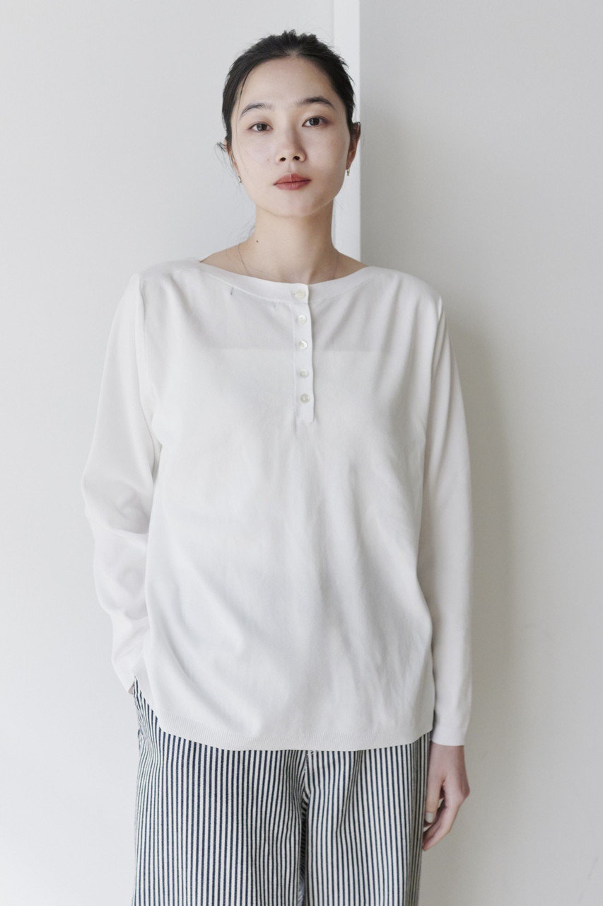 lelill(レリル)｜ハイテク2WAYバスクニット/グレー の通販｜ELLESHOP