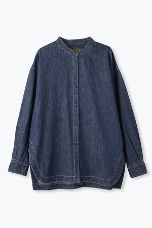 レリル/lelillのバックオープン ワークオーバーシャツ(110400/110403)