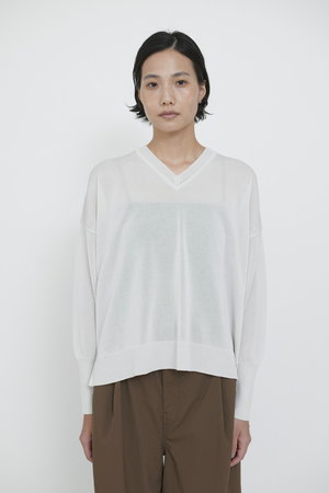 レリル/lelillのワイドVネックプルオーバー(110300/110301)