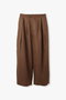 リネンスーパーワイドパンツ レリル/lelill ブラウン