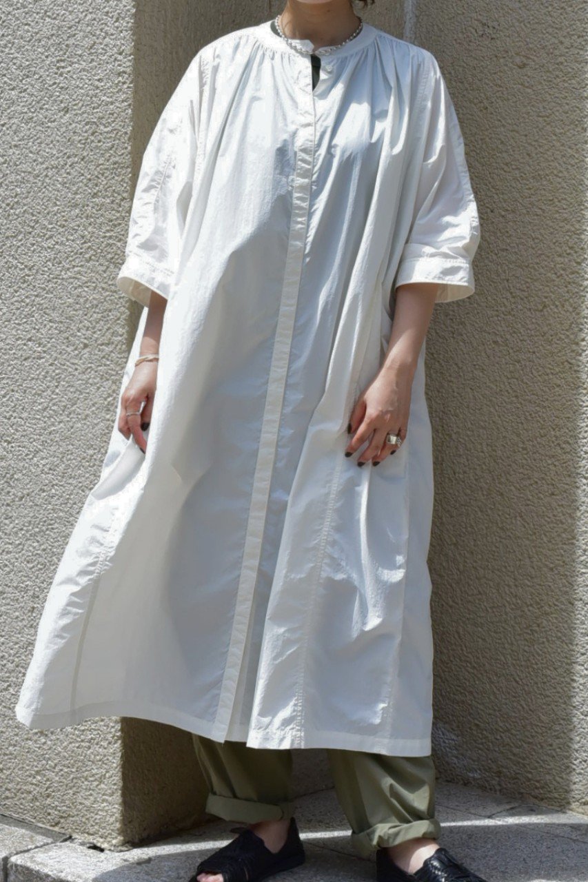 lelill(レリル)｜チルシャツワンピース/オフホワイト の通販｜ELLESHOP