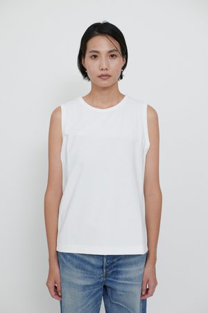 レリル/lelillのTHE HIGHTECH BASIC SLEEVELESS TShirt / ベーシックスリーブレス Tシャツ