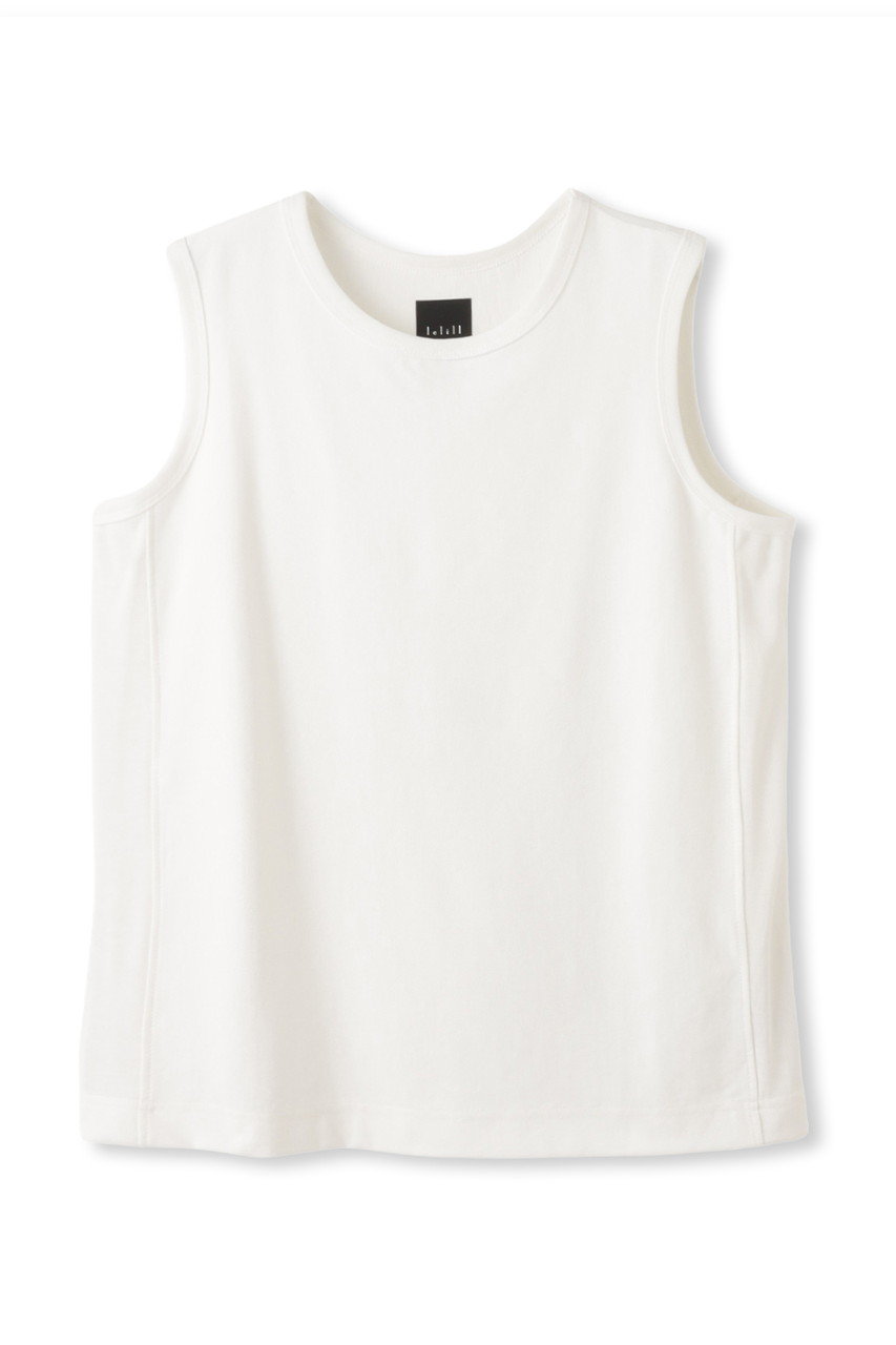 レリル/lelillのTHE HIGHTECH BASIC SLEEVELESS TShirt / ベーシックスリーブレス Tシャツ(オフホワイト/11630542)