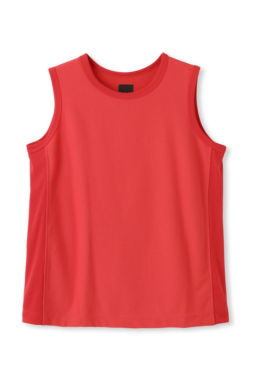 レリル/lelillのTHE HIGHTECH BASIC SLEEVELESS TShirt / ベーシックスリーブレス Tシャツ(レッド/11630542)
