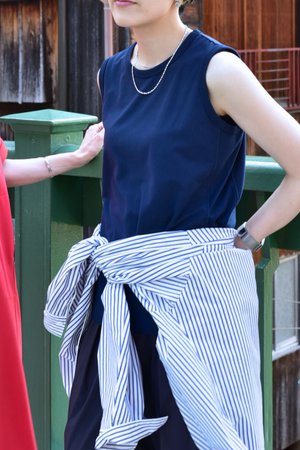レリル/lelillのTHE HIGHTECH BASIC SLEEVELESS TShirt / ベーシックスリーブレス Tシャツ(110100/110101)