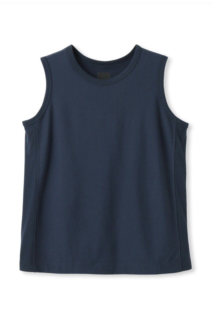 レリル/lelillのTHE HIGHTECH BASIC SLEEVELESS TShirt / ベーシックスリーブレス Tシャツ(ネイビー/11630542)