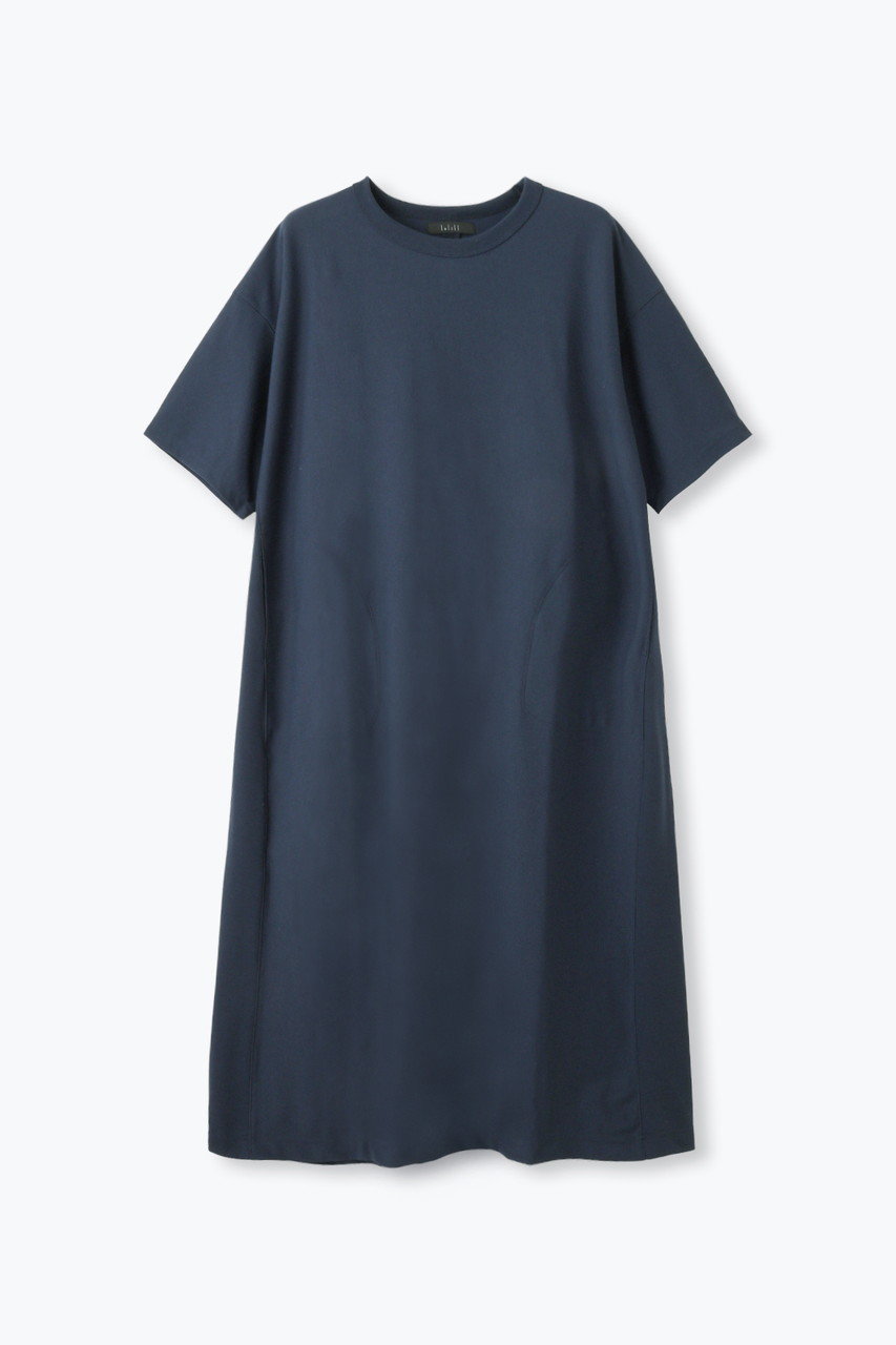 レリル/lelillのTHE ハイテクベーシック Tシャツワンピース(ネイビー/11630528)