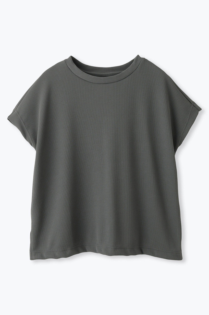 レリル/lelillのハイテクワッフル　ワイドTシャツ(チャコールグレー/11630912)