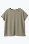 ハイテクワッフル　ワイドTシャツ レリル/lelill カーキ