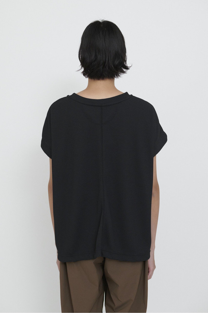 lelill(レリル)｜ハイテクワッフル ワイドTシャツ/カーキ の通販