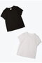 【limited Price】ベーシックTシャツ 2枚セット レリル/lelill ブラック×ベージュ