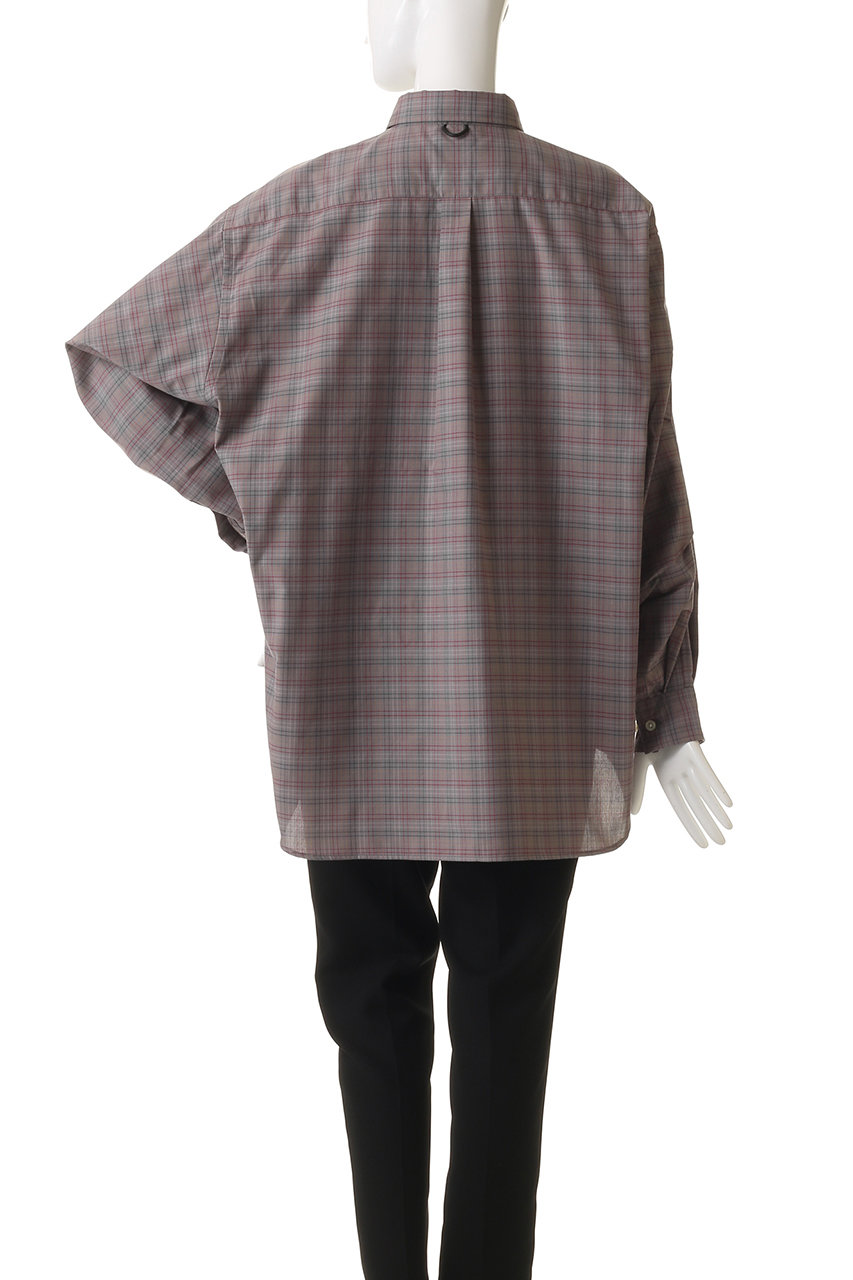 daiwa pier39 ダイワピュア39 ダークグレー バンドシャツ DAIWA PIER 39 TECH BAND COLLAR SHIRTS L/S [CHARCOAL] - Fresh