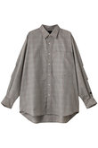 W’s TECH REGULAR COLLAR　SHIRT L/S GLEN CHECK
