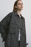 W’s TECH SPORTS OPEN COLLAR SHIRT L/S GREN PLAID
