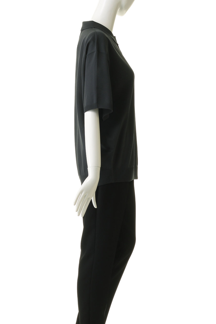 トップス TECH KNIT POLO S/S 2026SS3rd ink black WOMENS】TECH KNIT POLO S/S[BLACK] | 1LDK (ワンエルディーケー) 公式