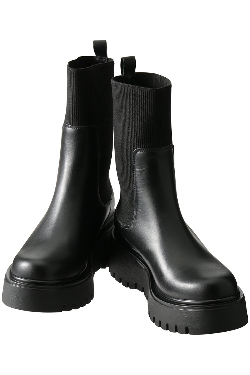 コルソローマ サイドゴアブーツ ブラック 厚底 コルソローマ ノーヴェ CORSO ROMA 9 厚底サイドゴアブーツ