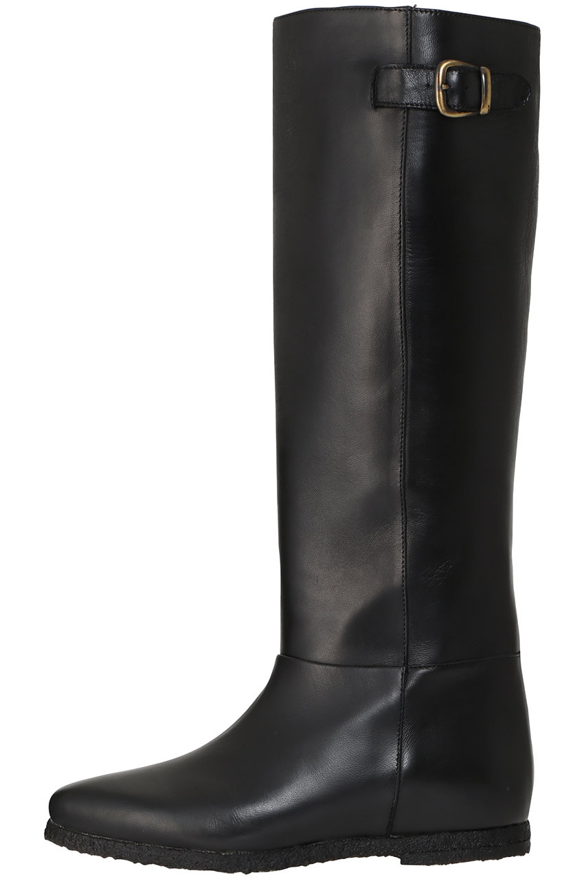 CORSO ROMA 9 ベルト付きインヒールロングブーツ (ブラック, 35(22)) コルソローマ ノーヴェ ELLE SHOP