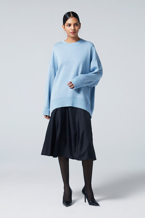 オーヴィル/EAUVIREのラメニットビッグシルエットプルオーバー(110300/110301)