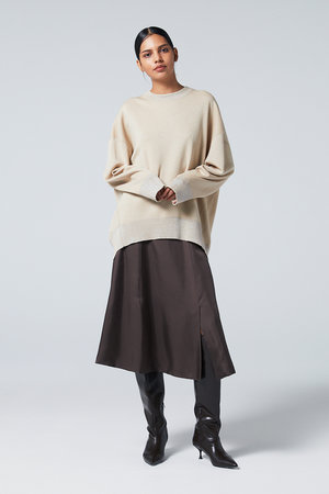 オーヴィル/EAUVIREのラメニットビッグシルエットプルオーバー(110300/110301)