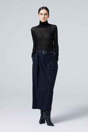 オーヴィル/EAUVIREのトラウザー風ストレートスカート(110700/110702)