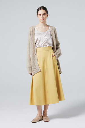 オーヴィル/EAUVIREのソフトツイルフレアスカート(110700/110702)