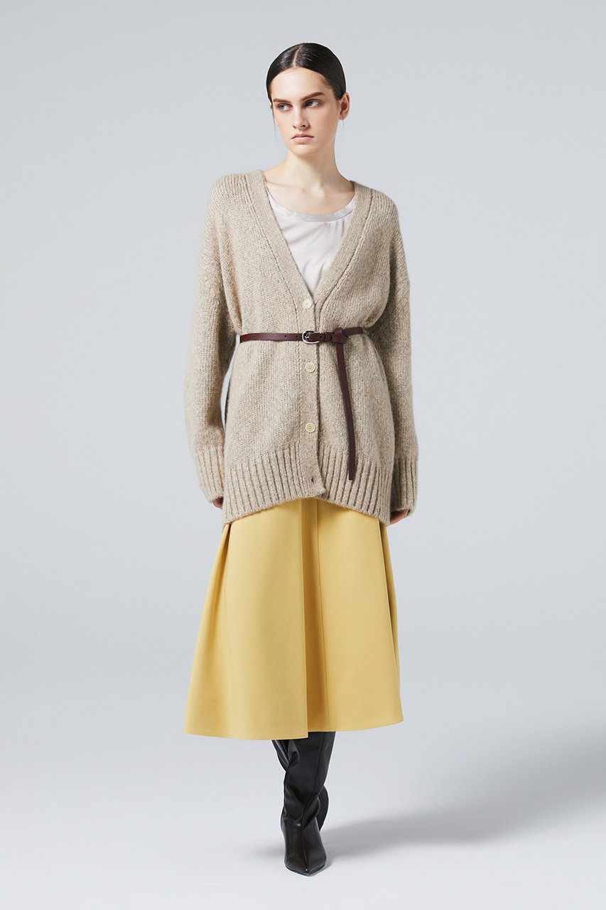 新品 Drawer イエローモヘアフレアスカート 36 新品 Drawer イエローモヘアフレアスカート 36 美品】 Drawer