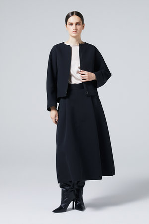 オーヴィル/EAUVIREのノーカラージップアップジャケット(110800/110801)