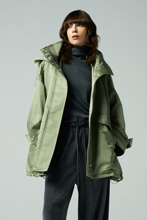 オーヴィル/EAUVIREの2wayミドル丈ブルゾン(110800/110802)