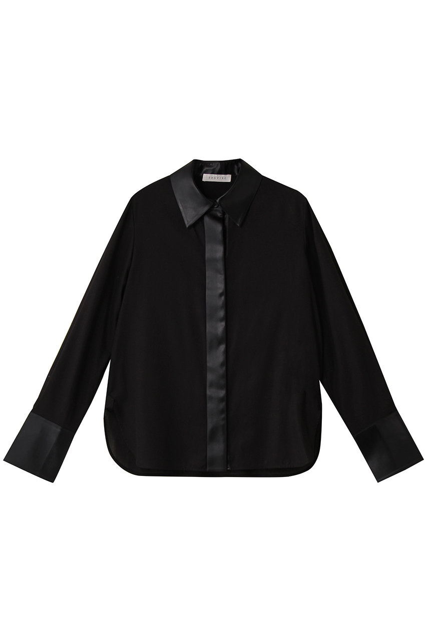 EAUVIRE シアーシャツ (ブラック, 038) オーヴィル ELLE SHOP EAUVIRE シアーシャツ (ブラック, 038) オーヴィル ELLE SHOP