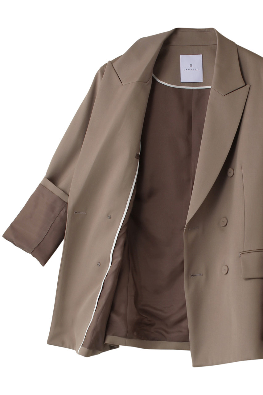 EAUVIRE(オーヴィル)｜ダブルブレストジャケット/モカ の通販