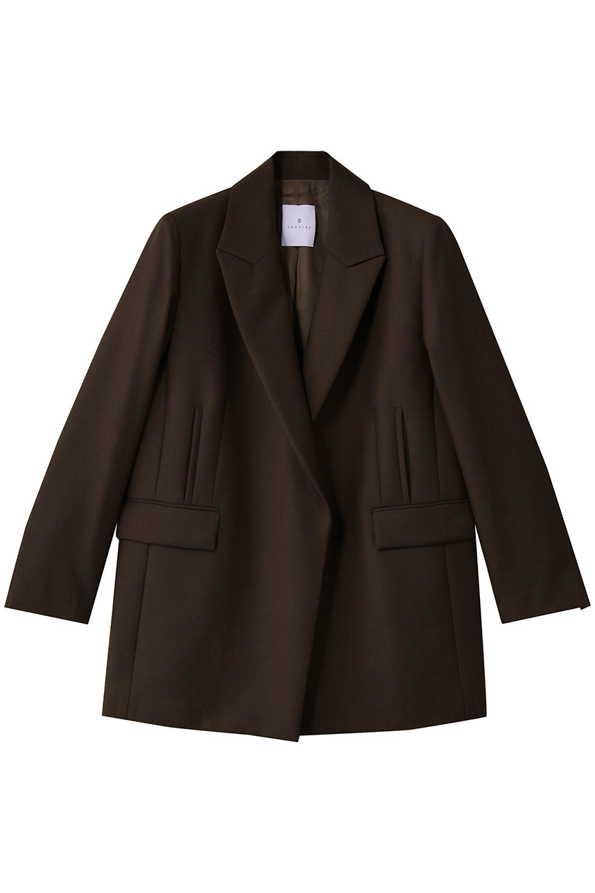 EAUVIRE ワイドジャケット (ブラウン, 038) オーヴィル ELLE SHOP