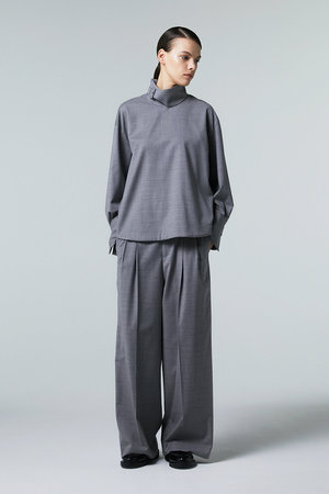 オーヴィル/EAUVIREのツータックワイドパンツ(110600/110601)