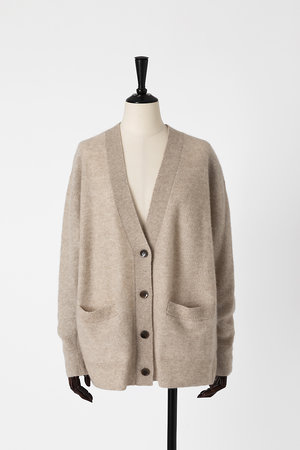 オーヴィル/EAUVIREのカシミヤシルクVネックカーディガン(110300/110303)