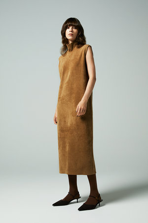 オーヴィル/EAUVIREのハイネックニットドレス(110500/110502)