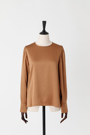 オーヴィル/EAUVIREのウォッシャブルシルクブラウス(110400/110403)