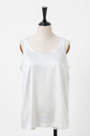 オーヴィル/EAUVIREのウォッシャブルシルクタンクトップ(110100/110101)
