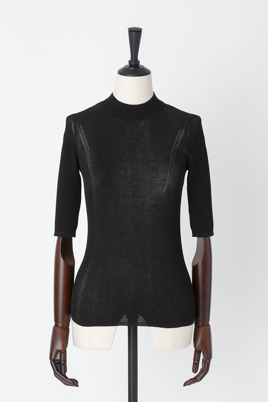 オーヴィル/EAUVIREのモックネックプルオーバー(ブラック/FGFGA-13360)