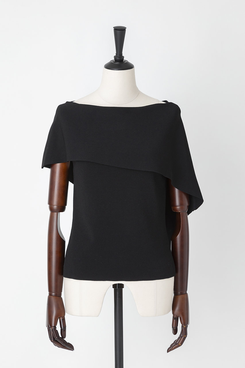 EAUVIRE ケーププルオーバー (ブラック, 38) オーヴィル ELLE SHOP EAUVIRE ケーププルオーバー (ブラック, 38) オーヴィル ELLE SHOP