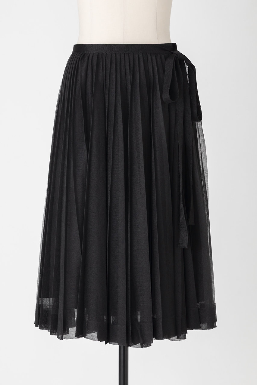 EAUVIRE ニットプリーツスカート (ブラック, 38) オーヴィル ELLE SHOP EAUVIRE ニットプリーツスカート (ブラック, 38) オーヴィル ELLE SHOP