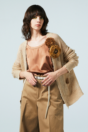 オーヴィル/EAUVIREのオープンフロントカーディガン